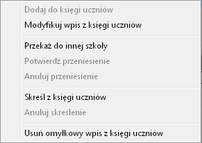 M miejsce w szkole